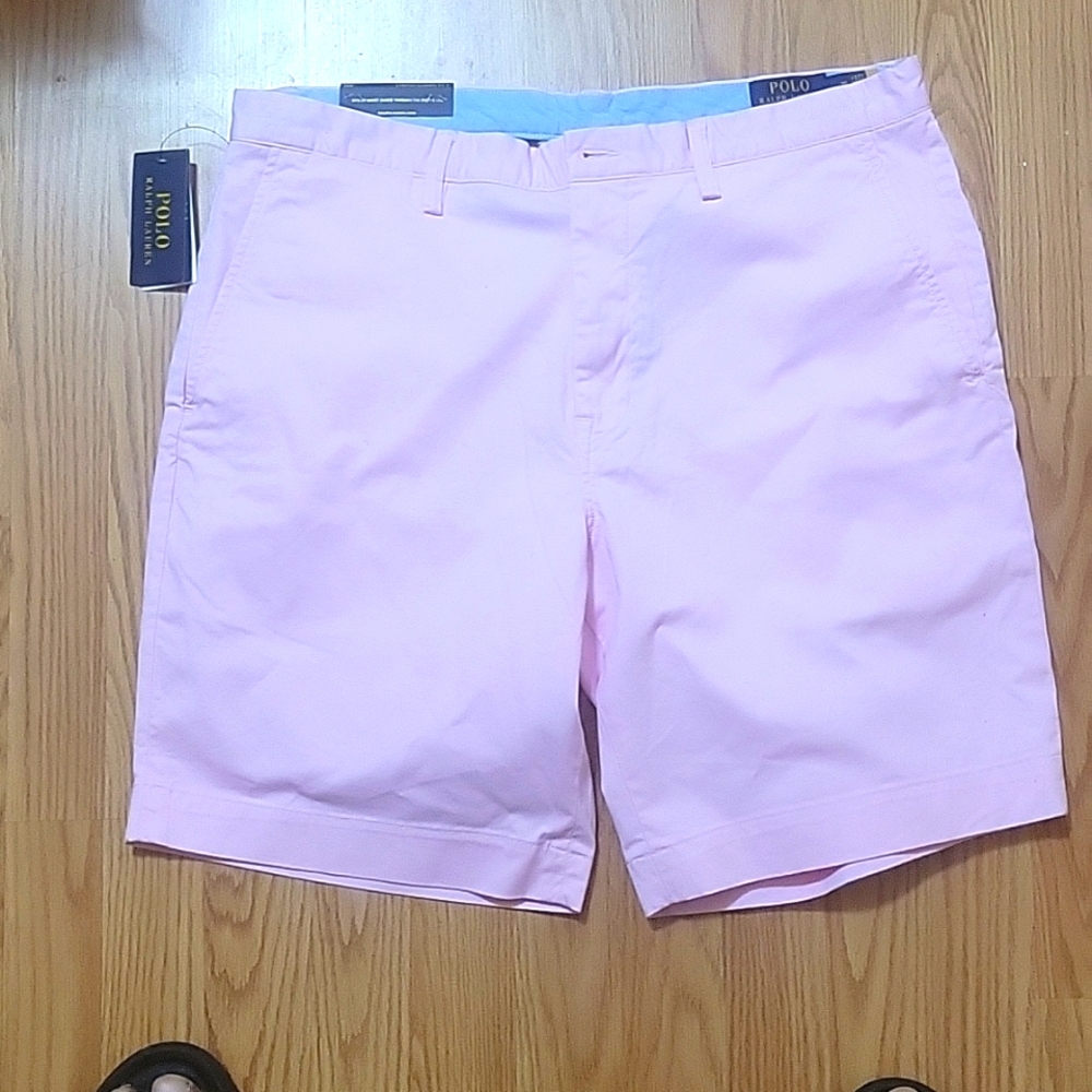 Ralph lauren mens pink shorts size (35)